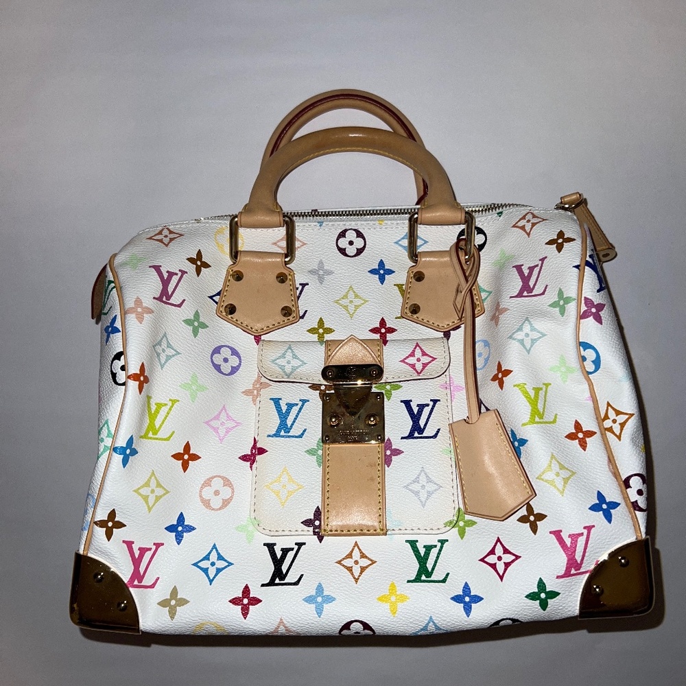 LIMITED EDITION LV Murakami White Speedy 30